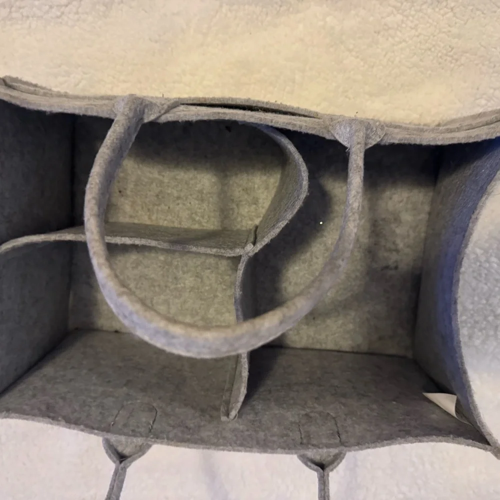 Gray Felt Baby Organizer Tote